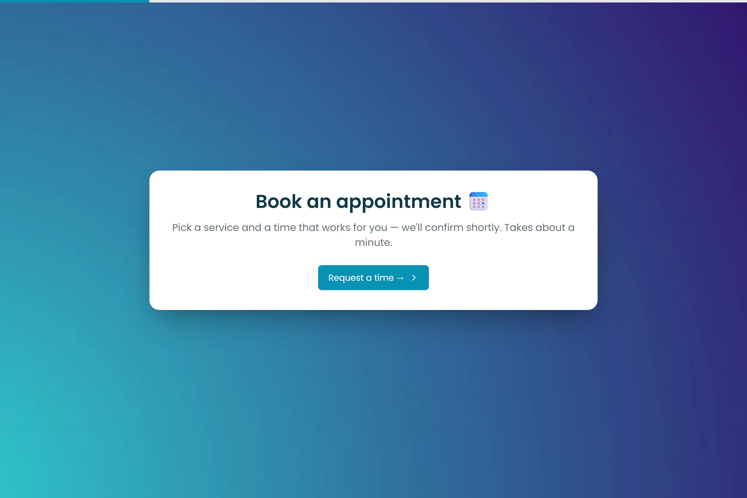 Appointment Request preview