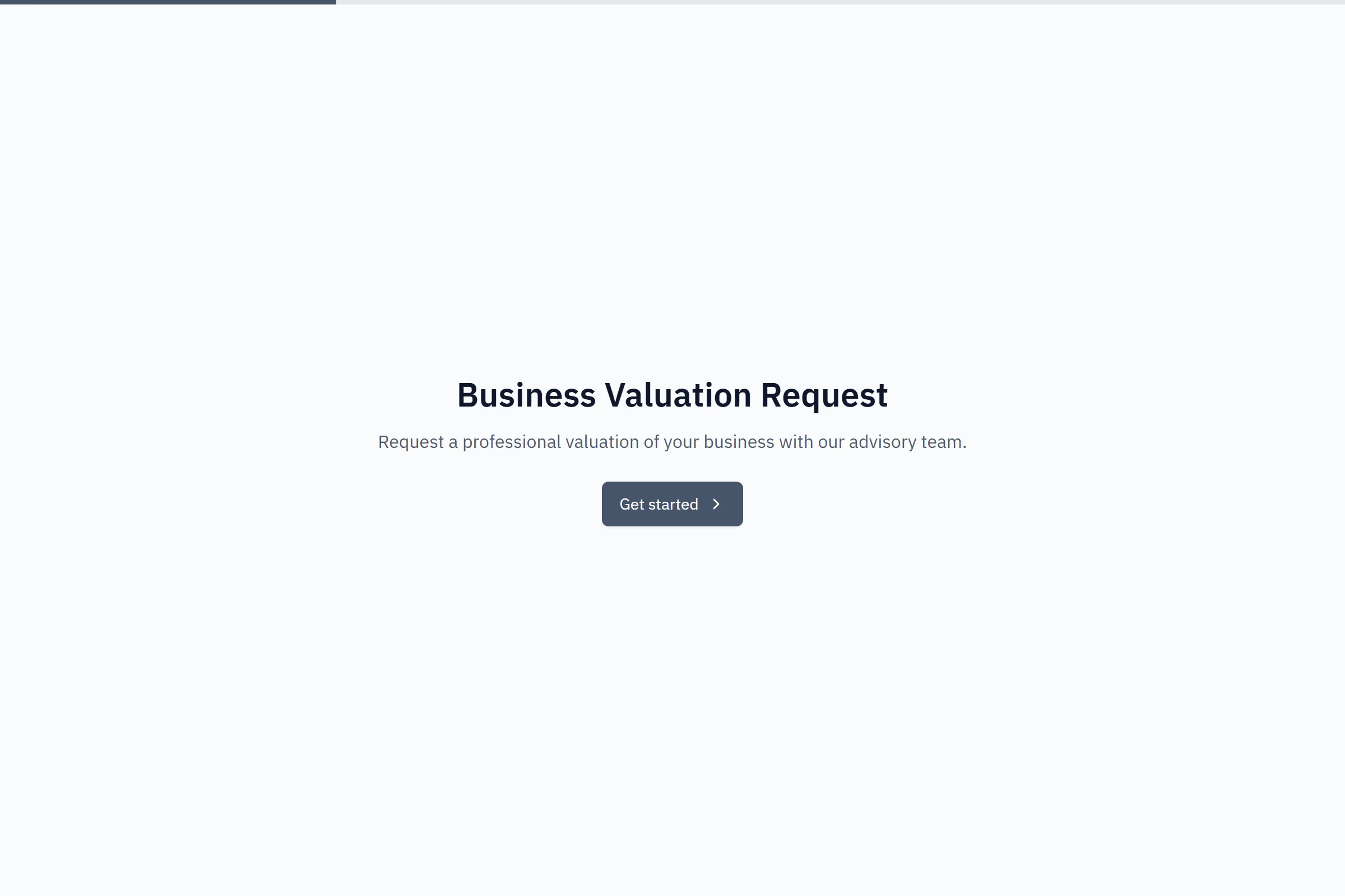 Business Valuation Request preview