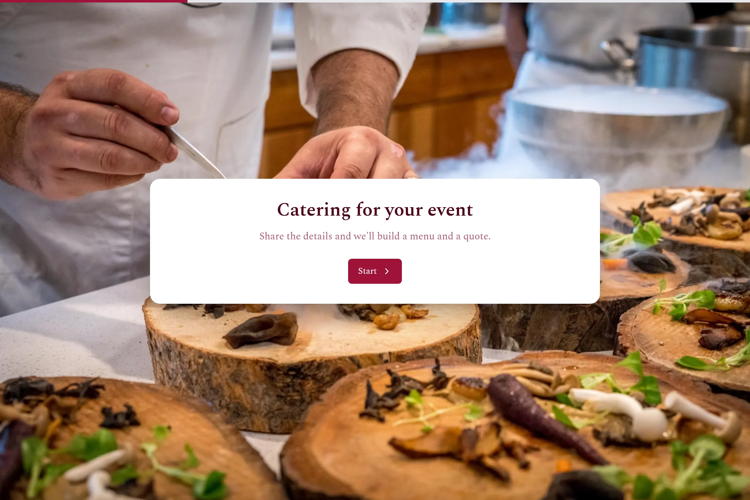 Catering Quote preview
