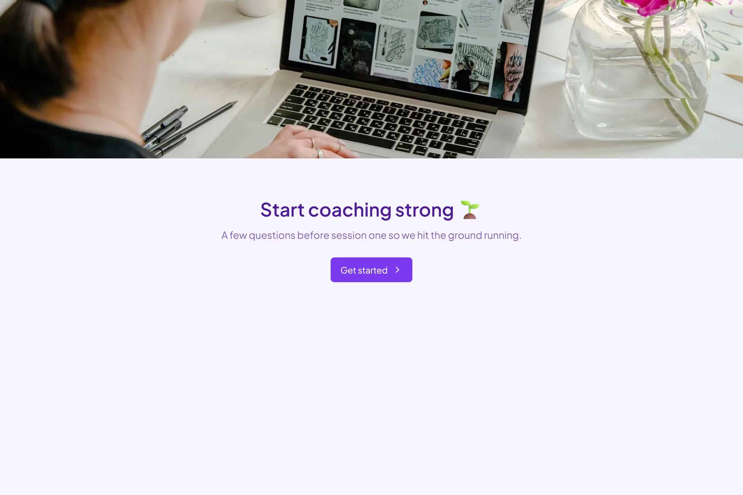 Coaching Intake preview