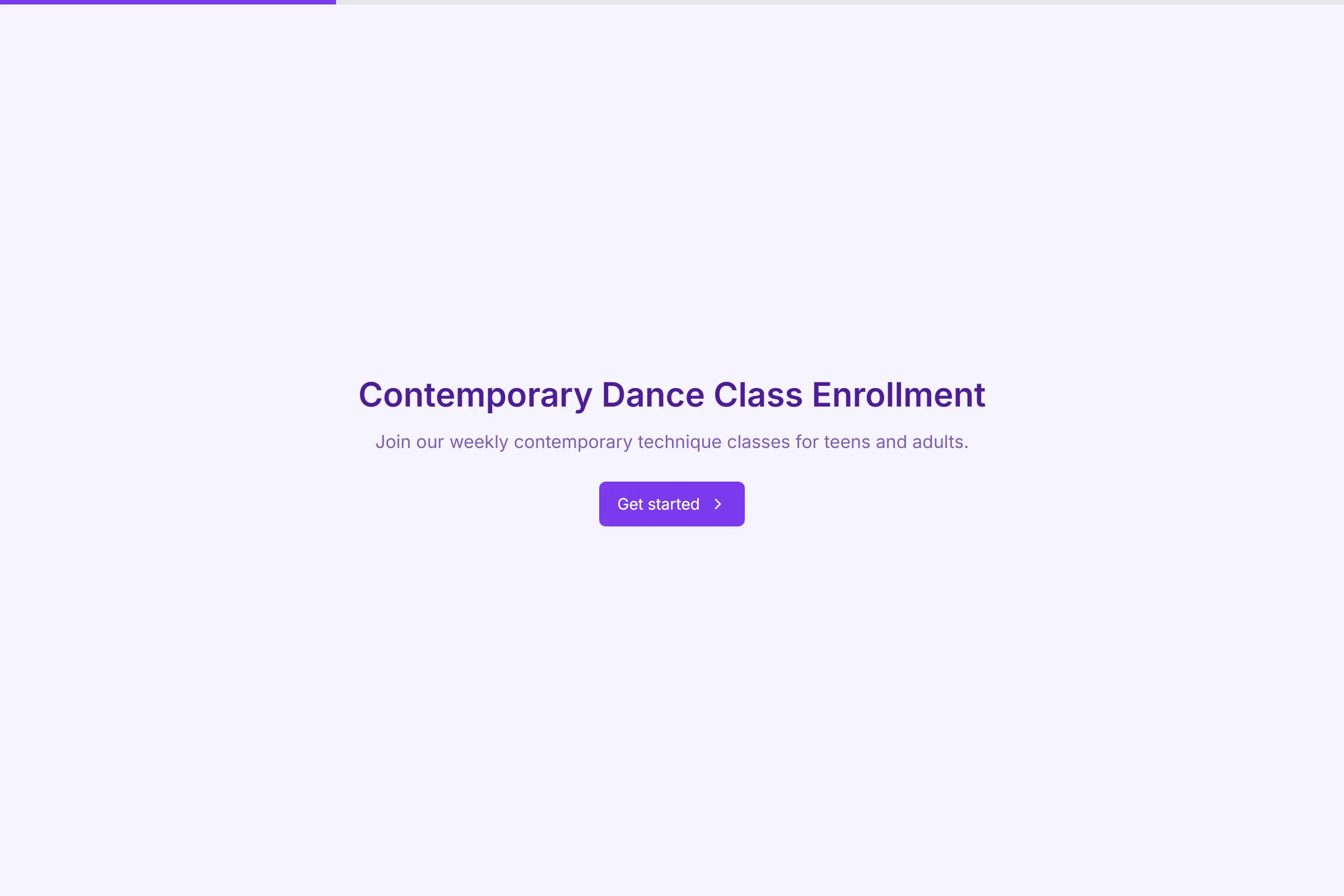 Contemporary Dance Class Enrollment preview