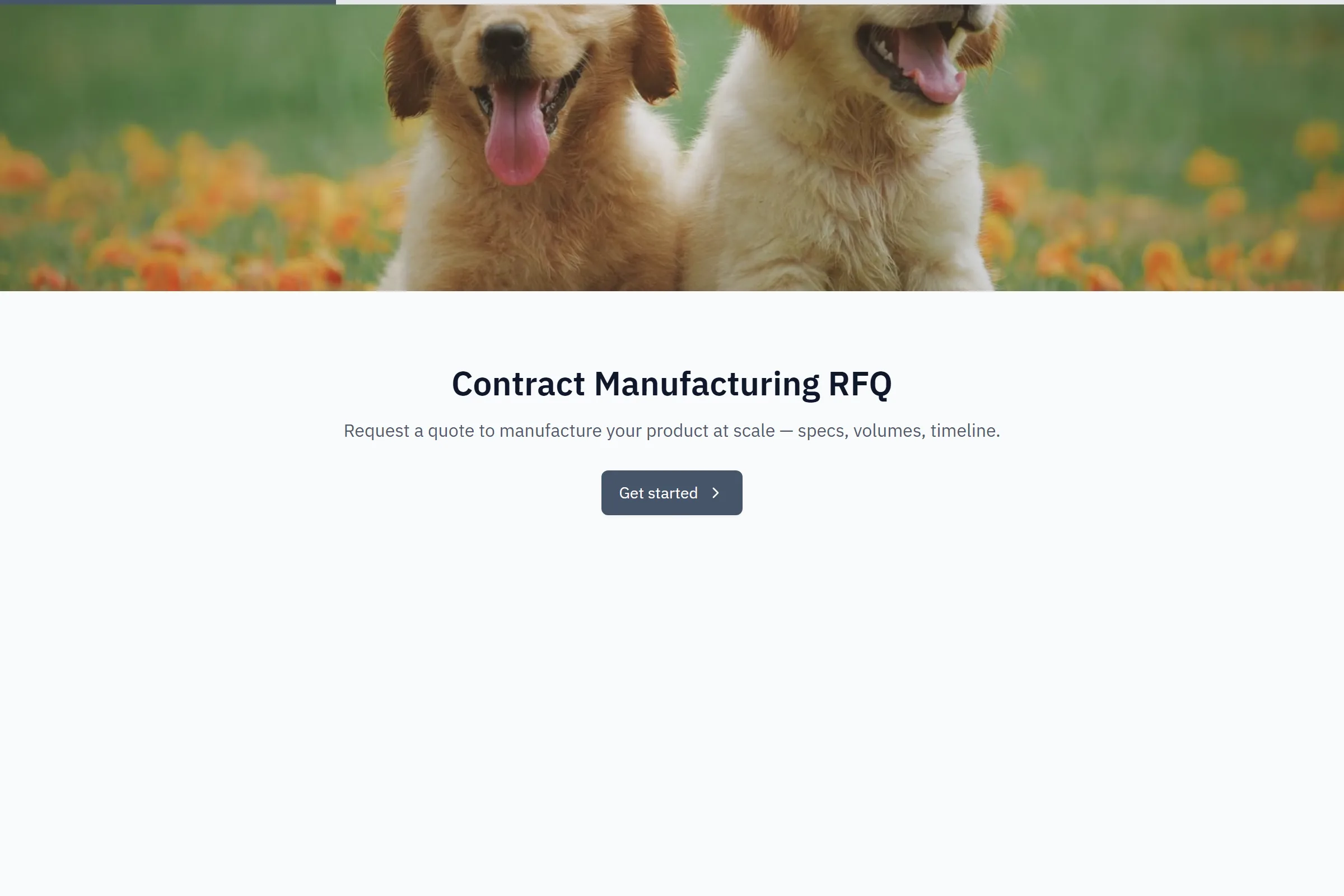 Contract Manufacturing RFQ preview