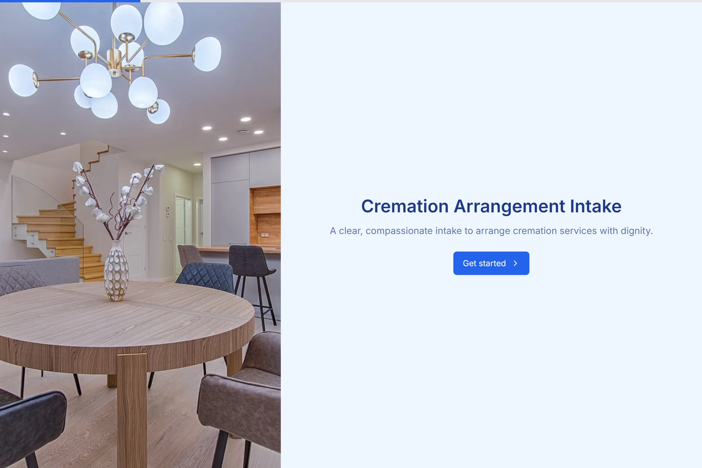 Cremation Arrangement Intake preview