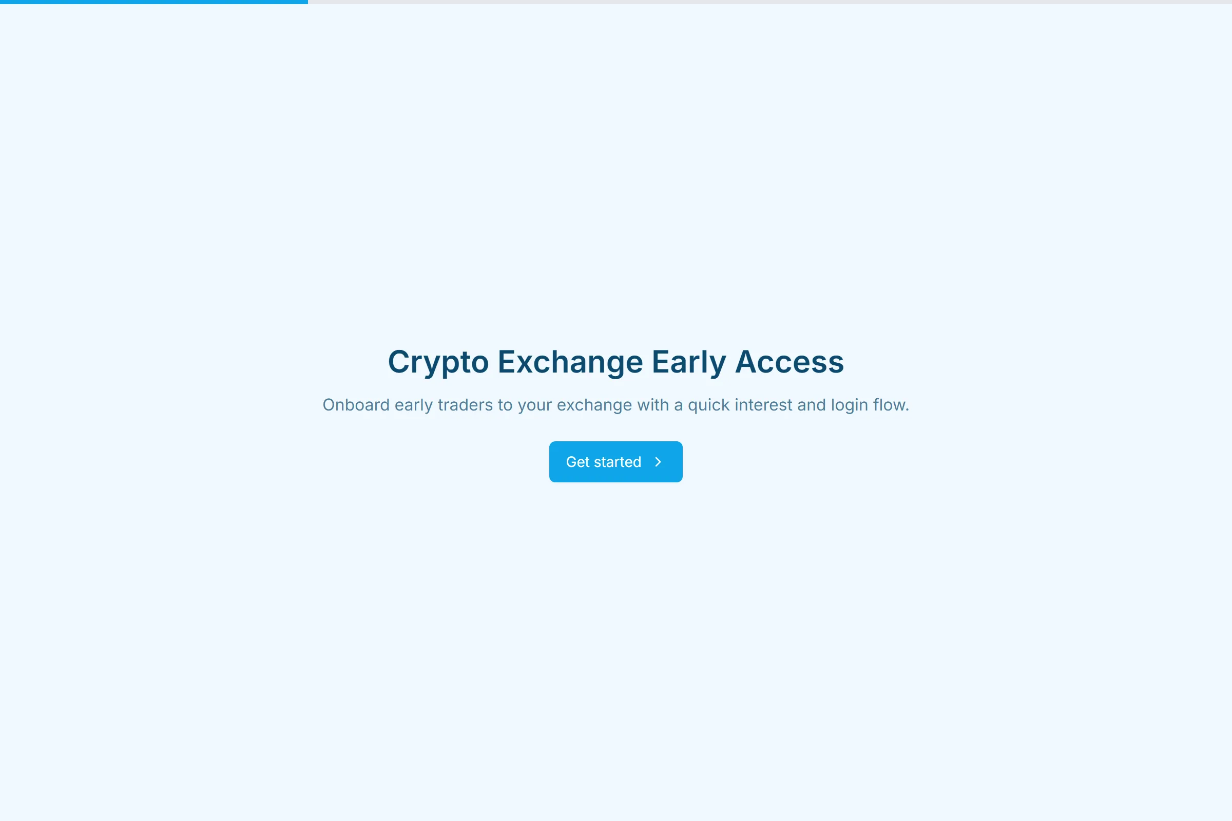 Crypto Exchange Early Access preview