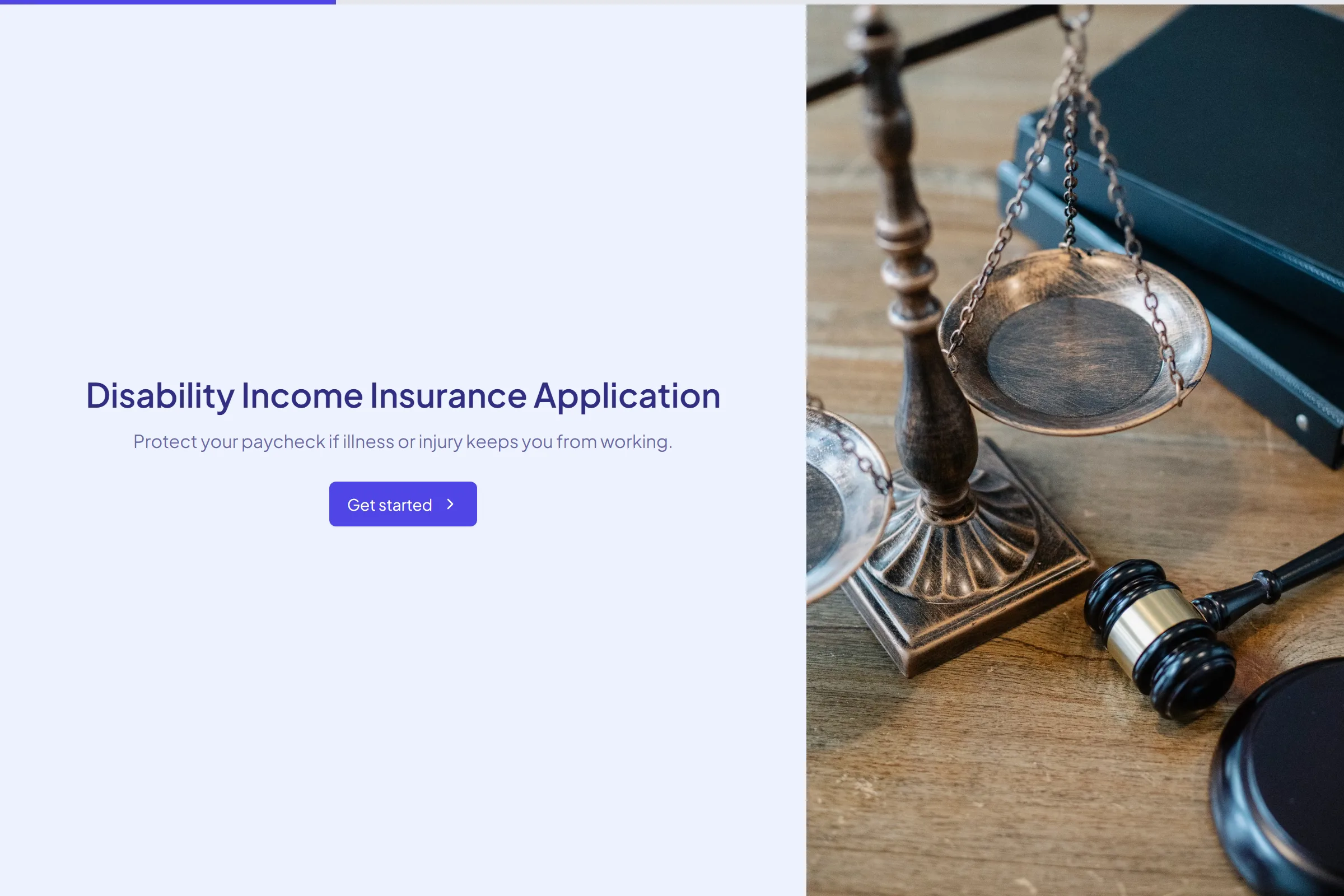 Disability Income Insurance Application preview