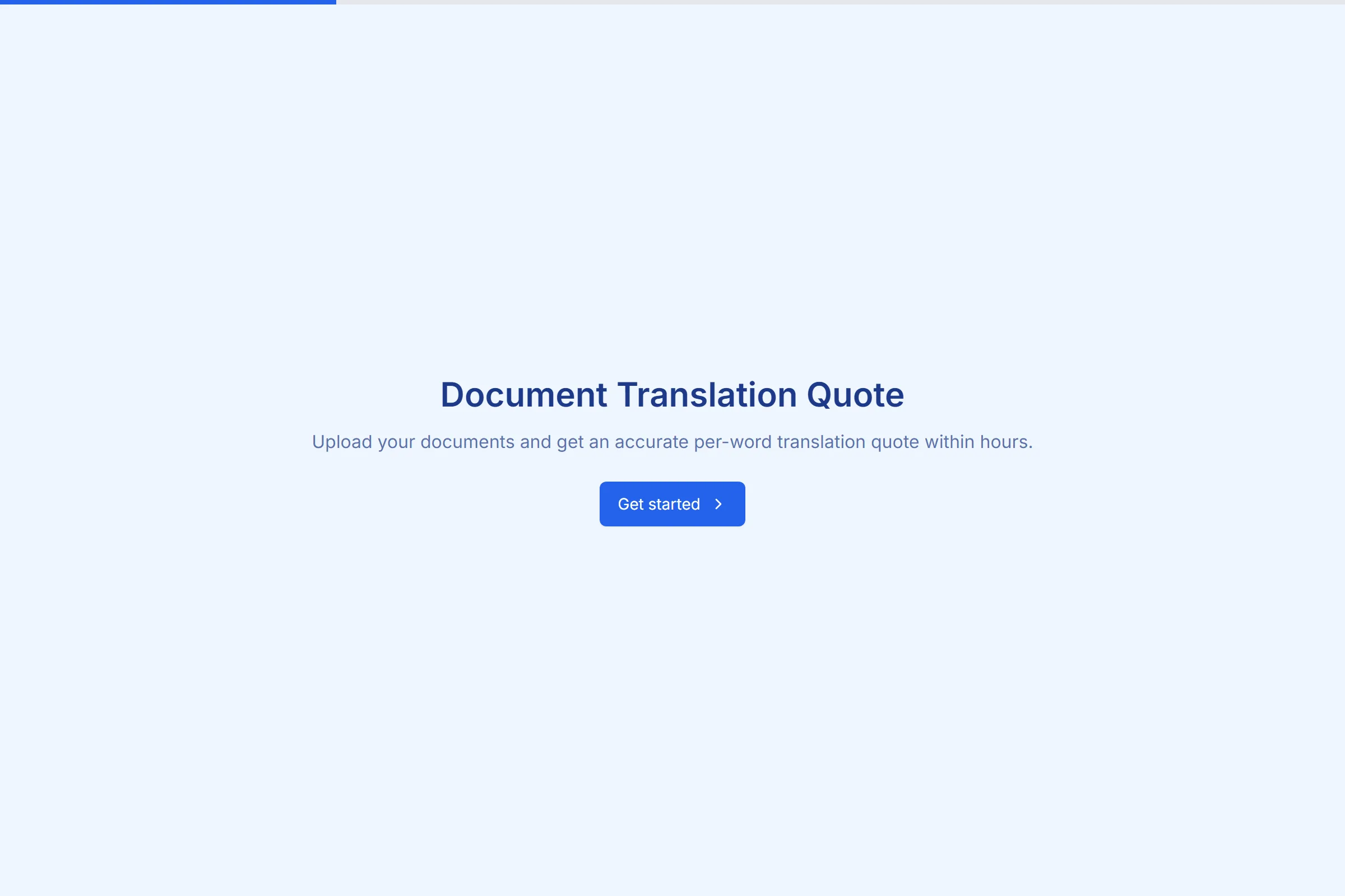 Document Translation Quote preview