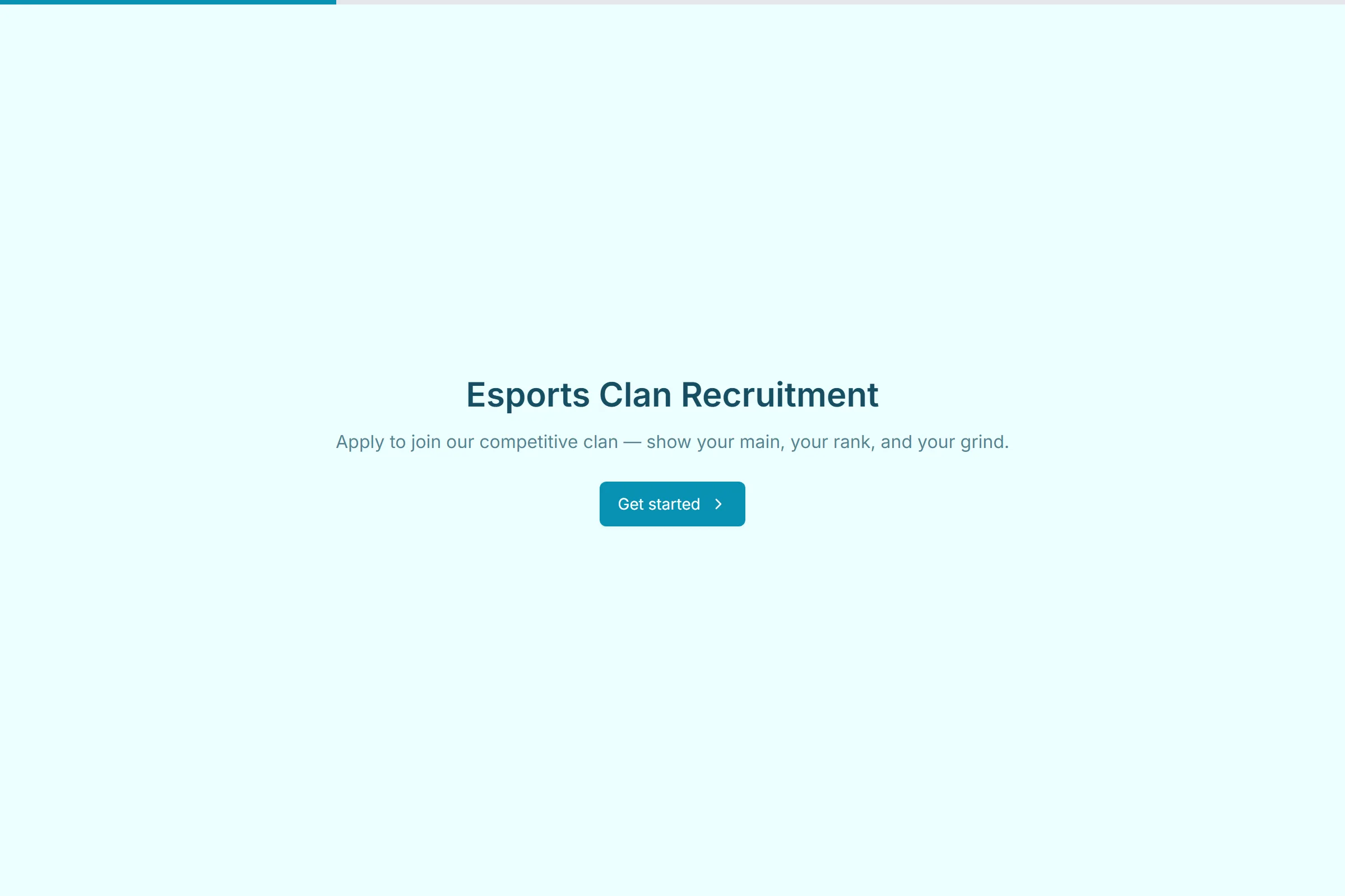 Esports Clan Recruitment preview