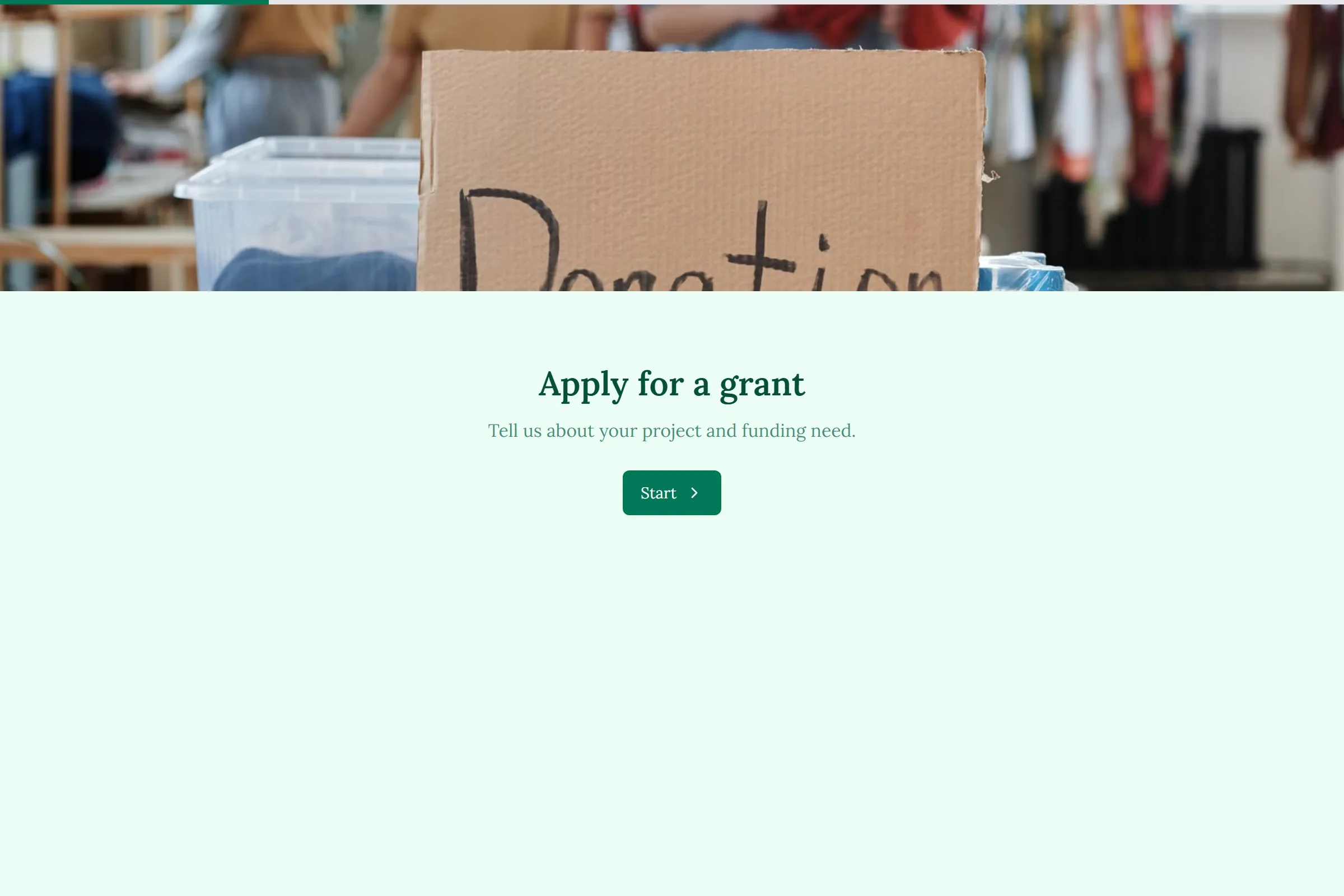Grant Application preview