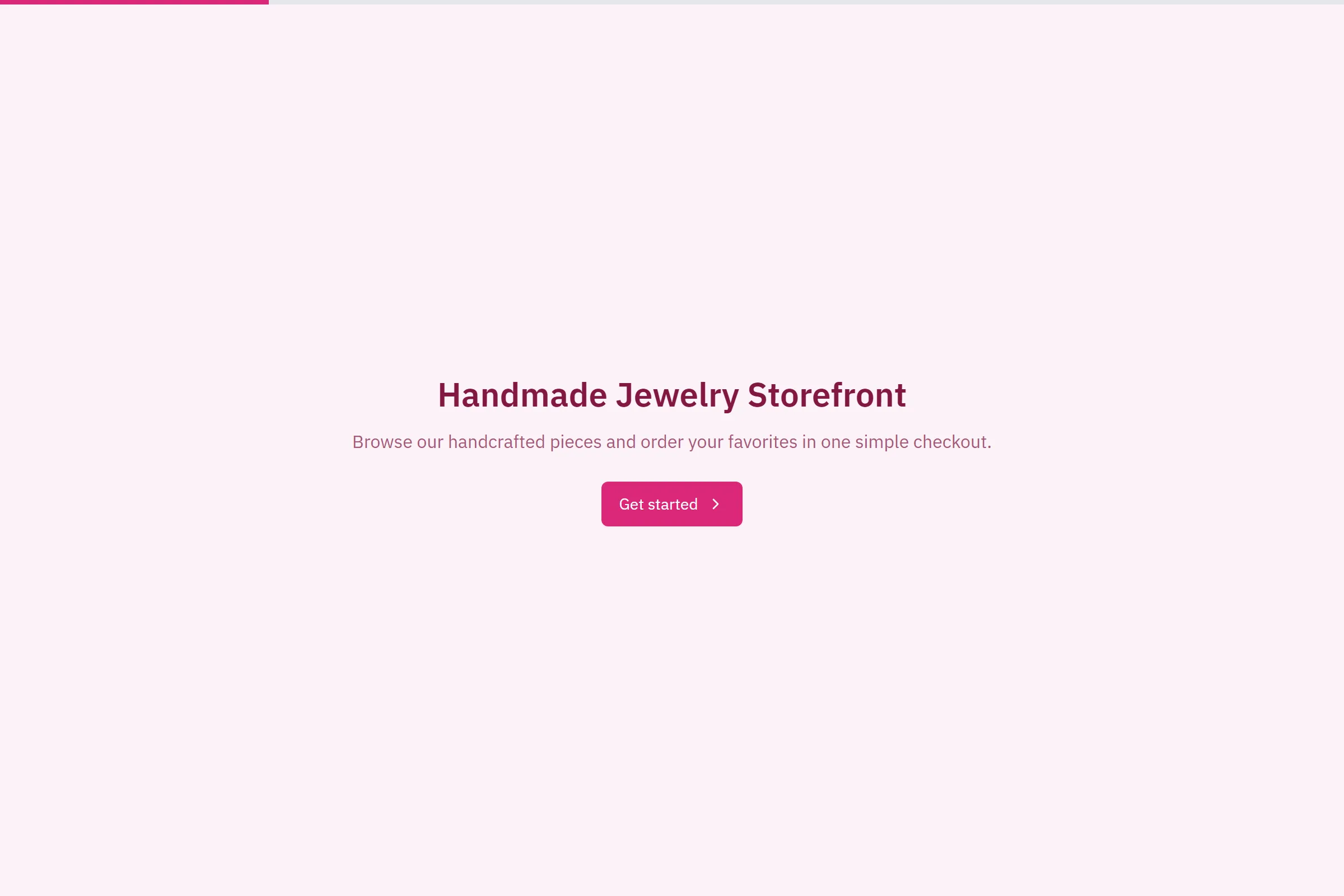 Handmade Jewelry Storefront preview
