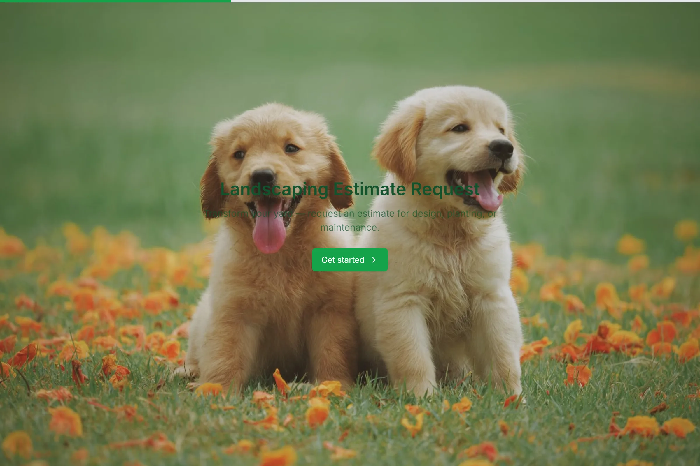 Landscaping Estimate Request preview
