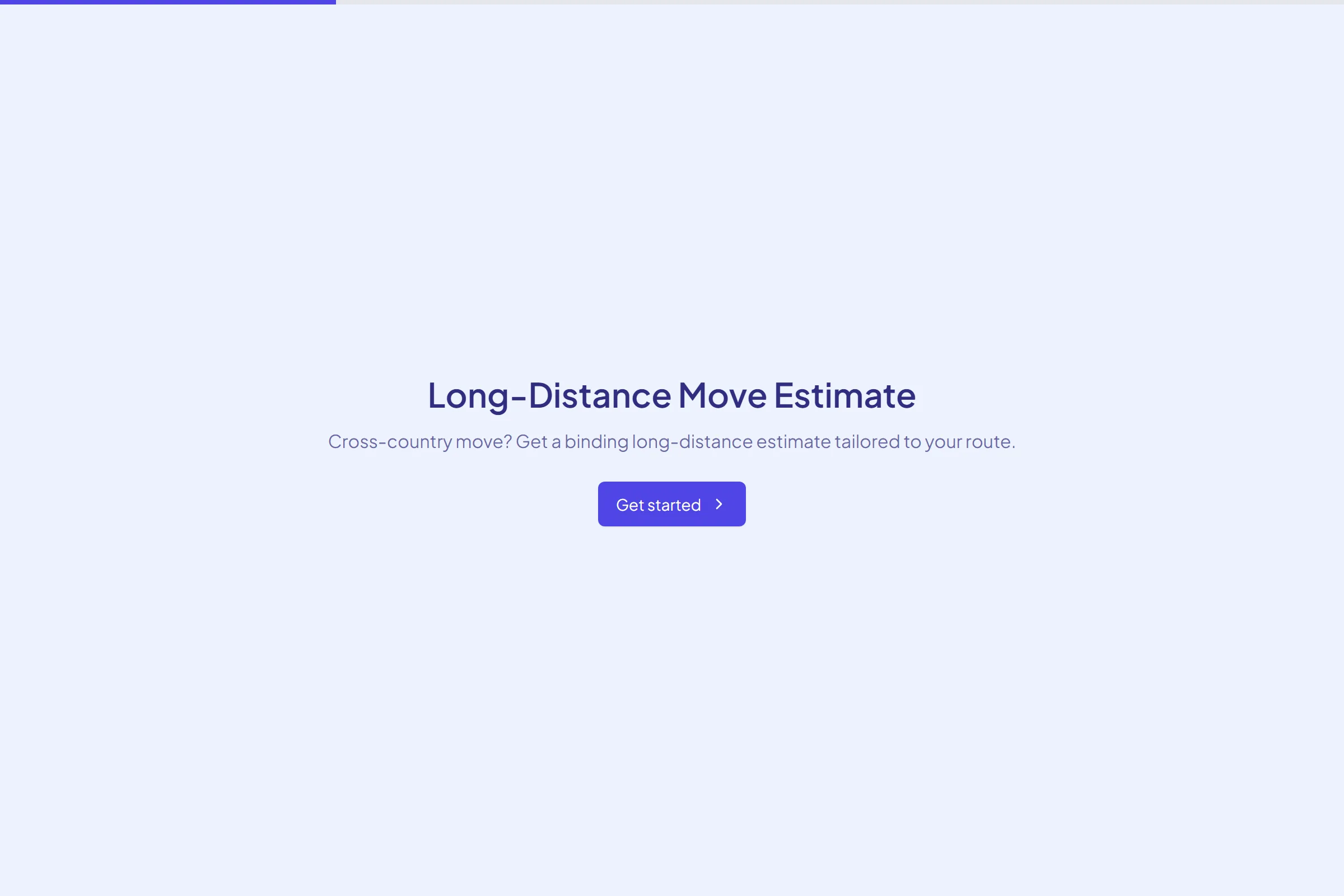Long-Distance Move Estimate preview
