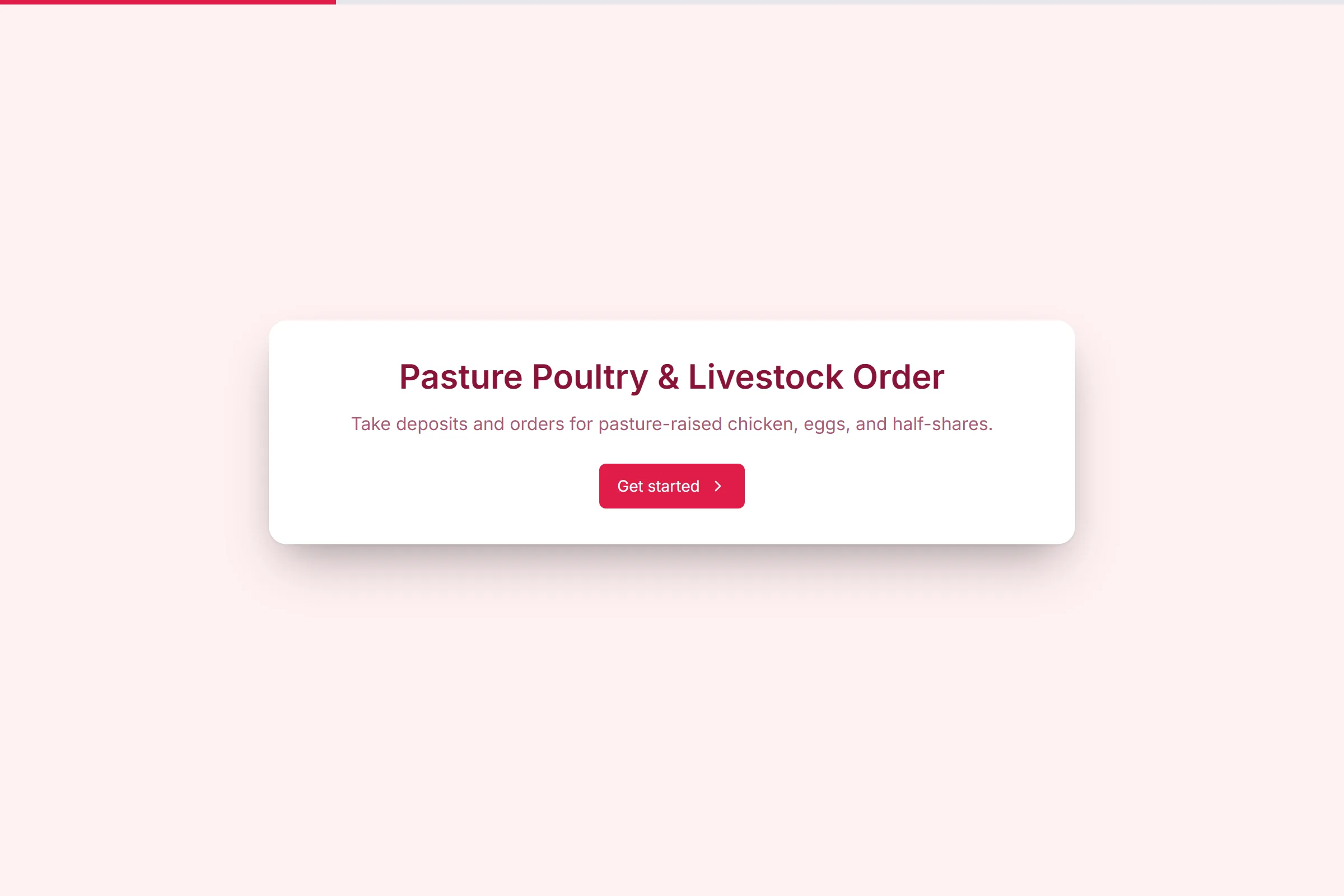 Pasture Poultry & Livestock Order preview