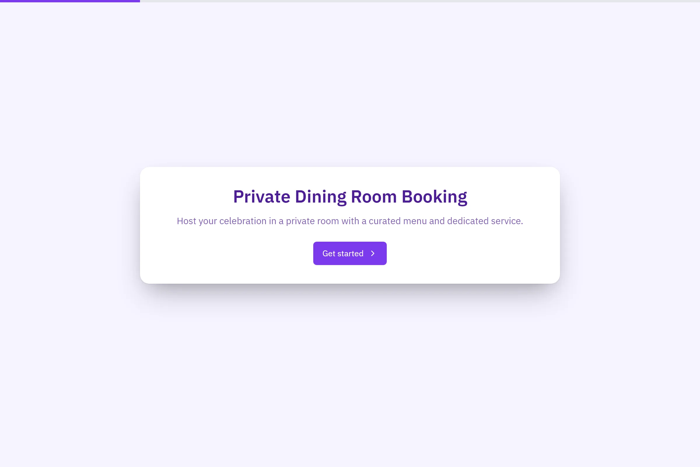 Private Dining Room Booking preview