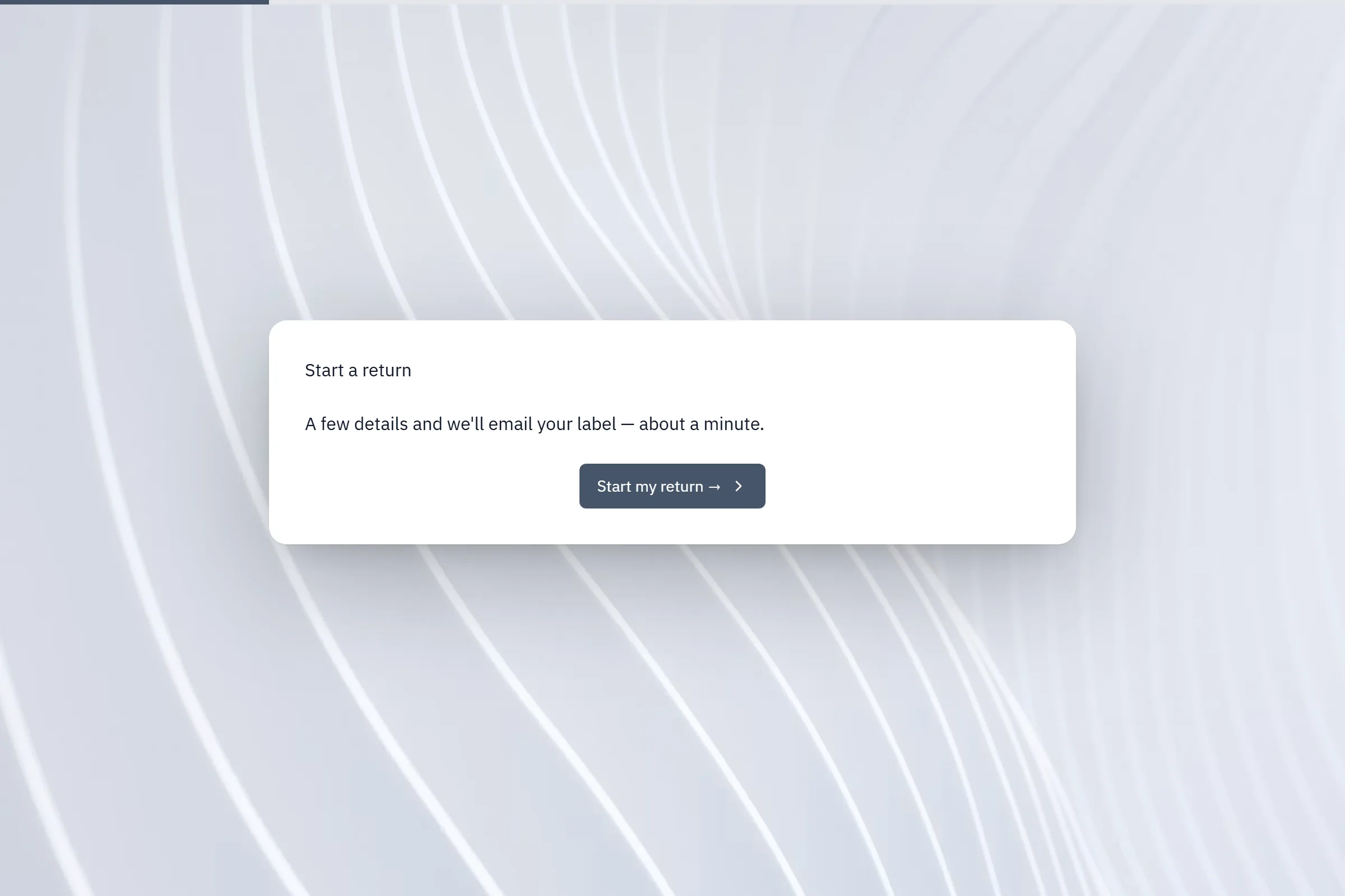 Return / RMA Request preview