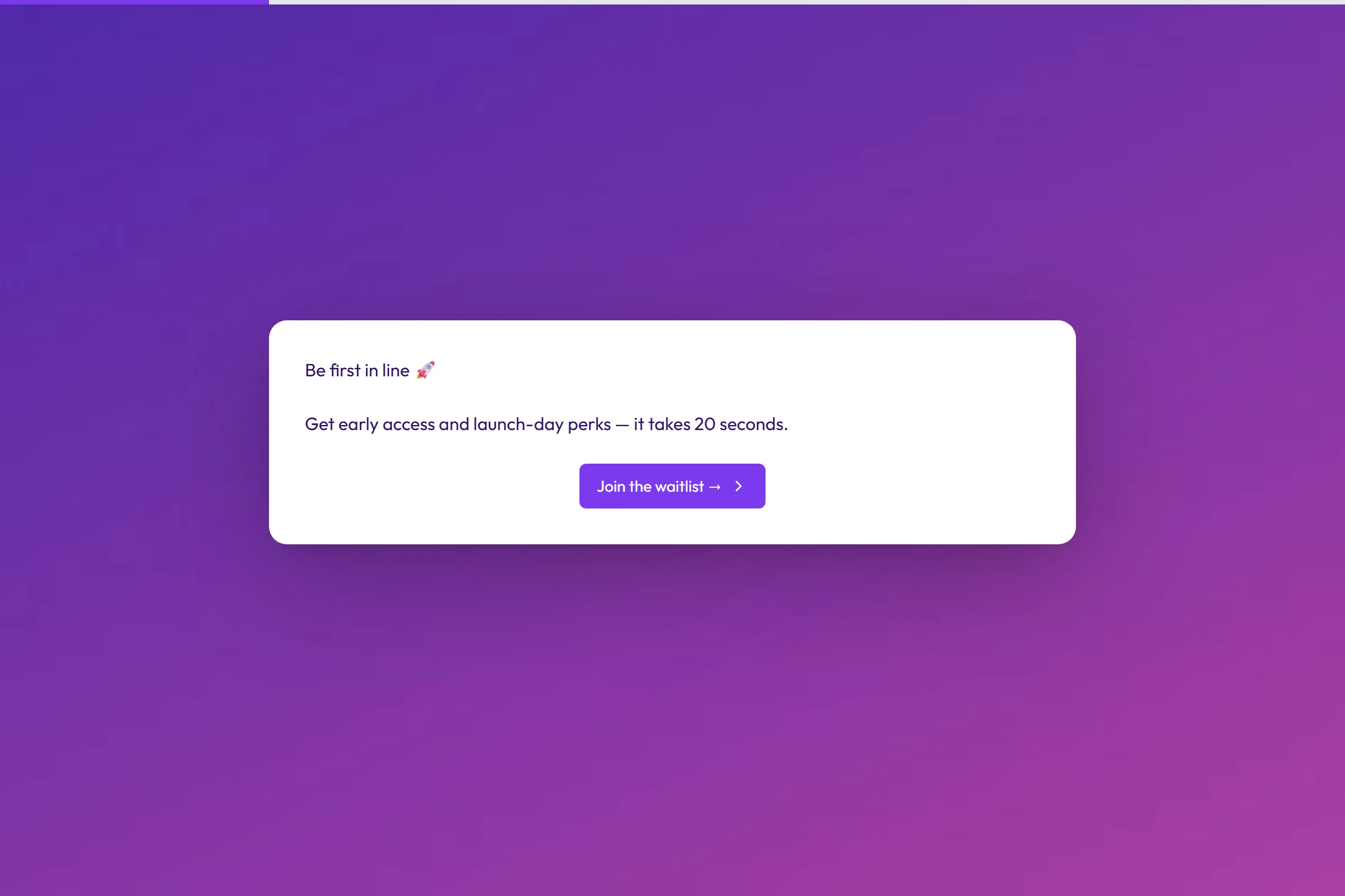 Product Waitlist preview