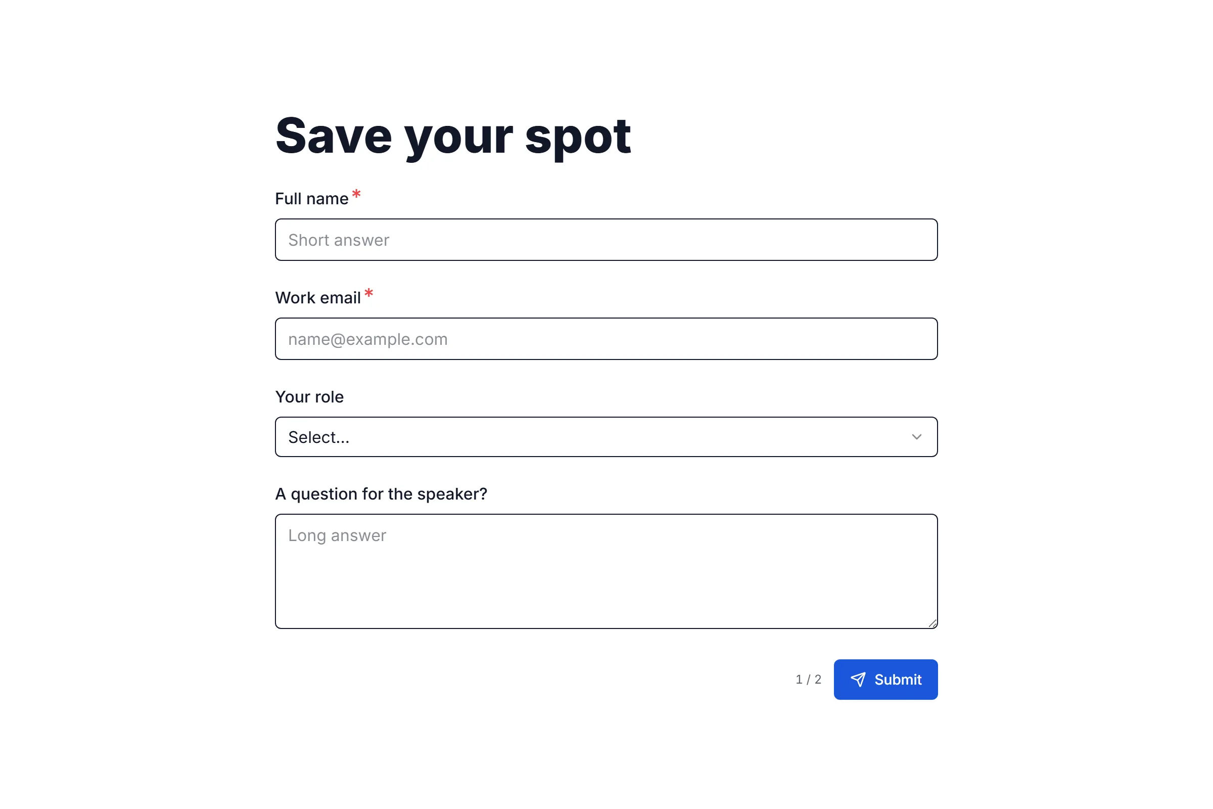 Webinar Registration preview