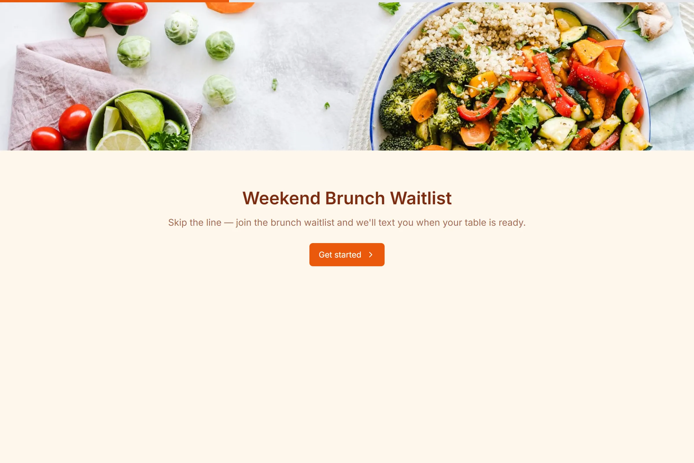 Weekend Brunch Waitlist preview