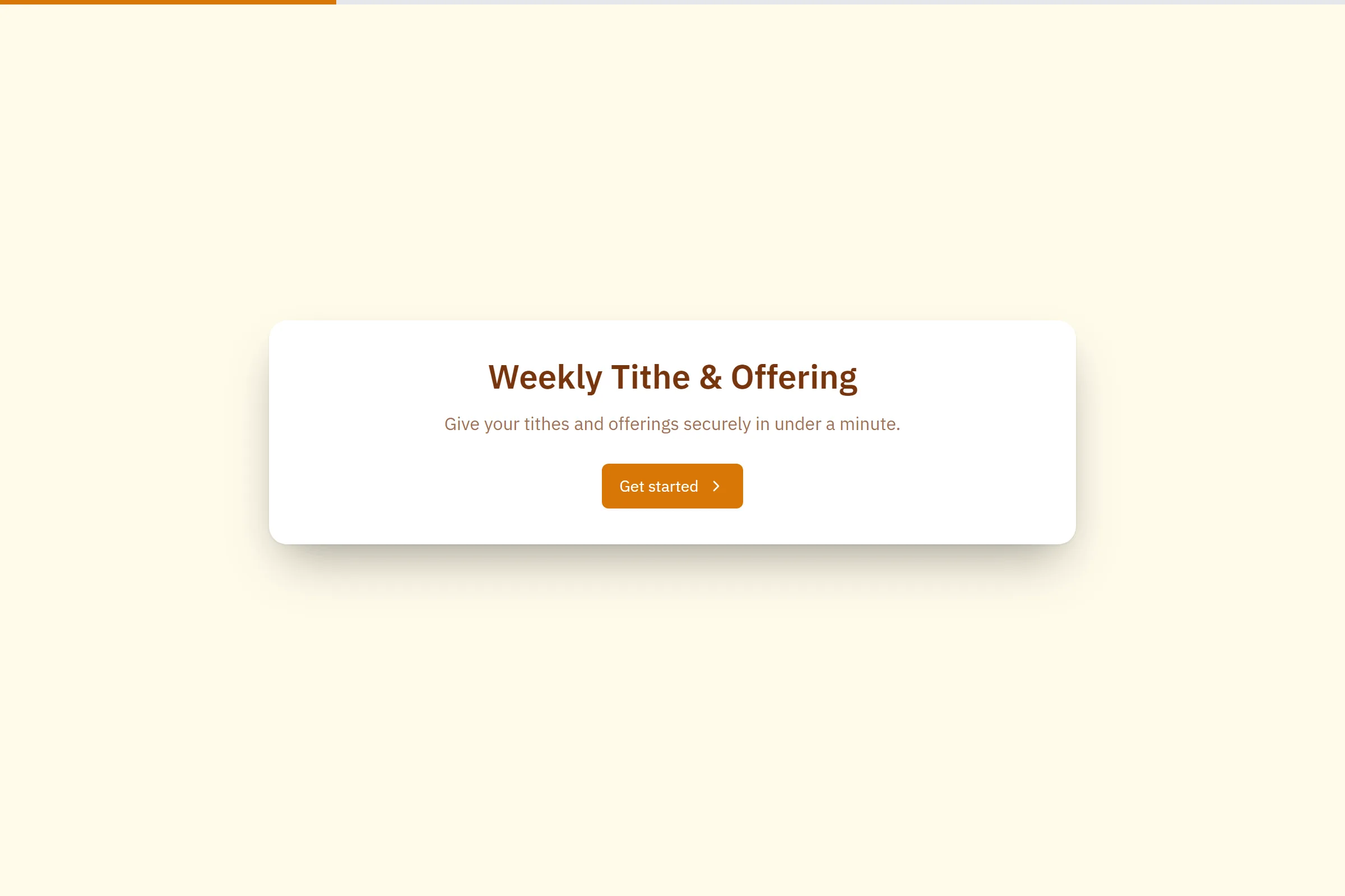 Weekly Tithe & Offering preview